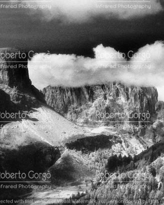 Fotografia Dolomiti Col Pradat Colfosco Infrarosso