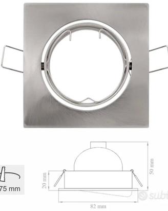 N. 20 Porta faretto orientabile lampade led