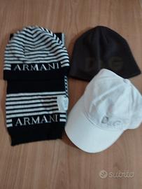 Cappellini sciarpe ARMANI e D&G