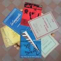 Libri e spartiti musicali per pianoforte e canto