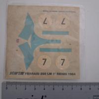 decal ad acqua modellino 1/43 ferrari 250 24h le m