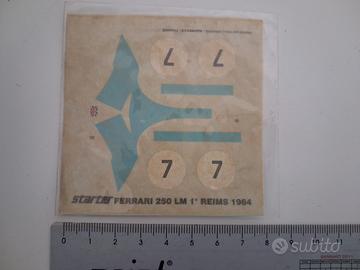 decal ad acqua modellino 1/43 ferrari 250 24h le m