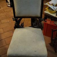 Sedia vintage imbottita