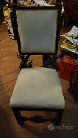 Sedia vintage imbottita