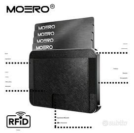 Moero M2 Pro Saffiano Black MageSafeWallet