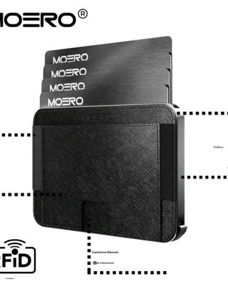 Moero M2 Pro Saffiano Black MageSafeWallet