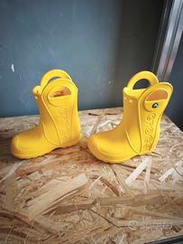 Stivali pioggia Crocs Handle It gialli- misura C8 