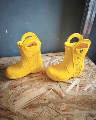 Stivali pioggia Crocs Handle It gialli- misura C8 