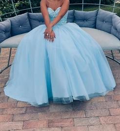 Abito celeste da cerimonia