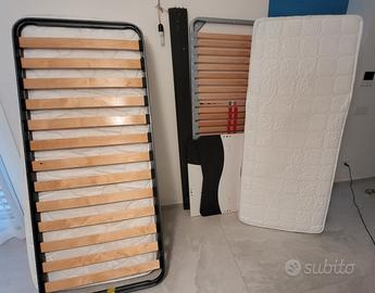 2 Letti singoli 90 x 200 con rete e materasso