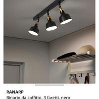 Faretti neri ikea Ranarp