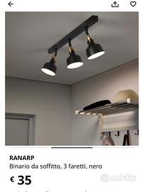 Faretti neri ikea Ranarp