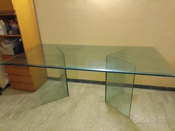 tavolo e tavolino in vetro 