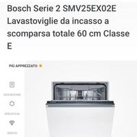 Lavastoviglie bosch serie 2 SMV25EX02E