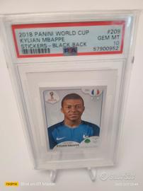 PSA 10 gem mint Kylian Mbappe Rookie RC Sticke 201