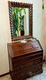 Cassettiera con ribalta + specchio