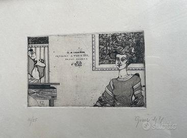 Incisione Paolo Giorgi 1974