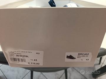sneakers in pelle blu, n 43