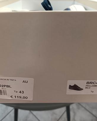 sneakers in pelle blu, n 43