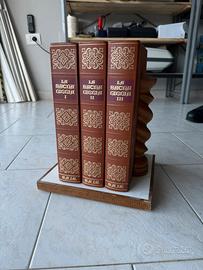 La sacra bibbia 3 volumi con base decorativa
