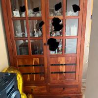 Vetrina legno massello