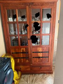 Vetrina legno massello