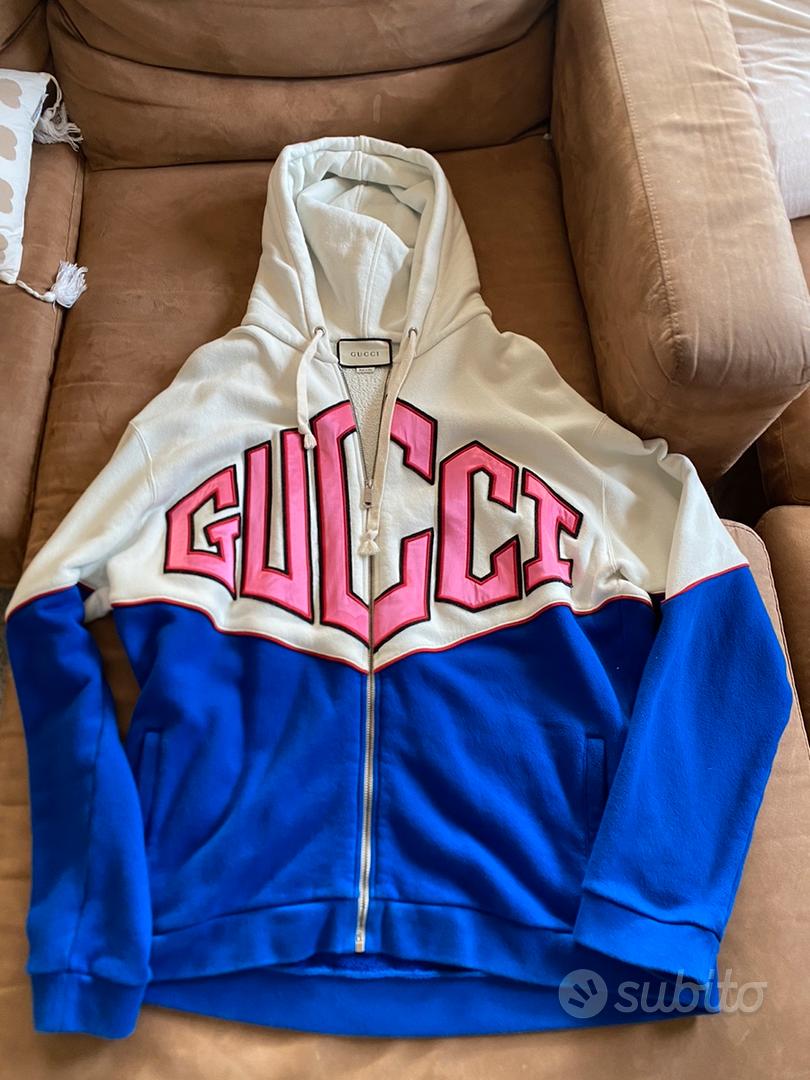 Felpa gucci bianca hot sale con cappuccio