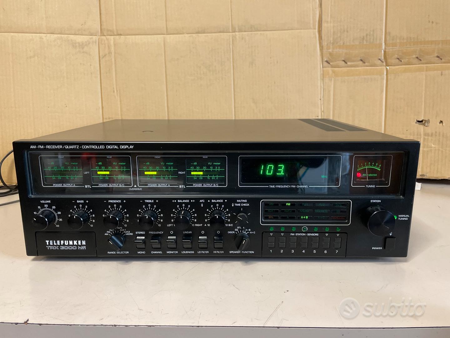 Manuale Istruzioni Telefunken TRX 2000 Hifi In Tedesco - Copia Leggibile
