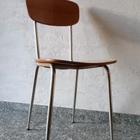 Sedie vintage in formica e metallo 