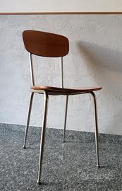 Sedie vintage in formica e metallo 