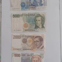 Banconote Italia/USA/Canada/UK