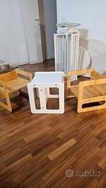 Seggioline in legno per bambini