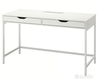 ALEX Scrivania, bianco, 132x58 cm