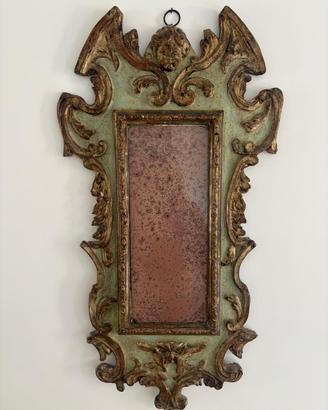 Specchiera Veneziana in legno intagliato e dorato