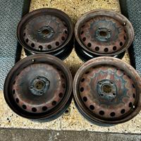 Cerchi in ferro da 15 + Copricerchi originali Fiat