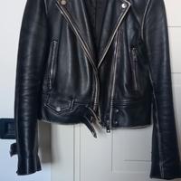 Giubbotto Chiodo vera pelle PINKO