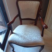 Letto in ferro battuto e poltrona classica