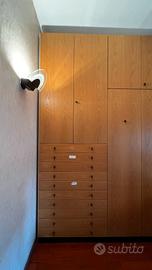 Armadio legno 6ante + 1anta ribalta per scrivania