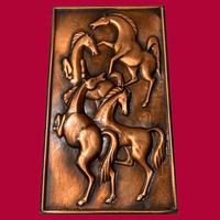 Antico bassorilievo in rame