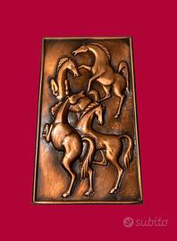 Antico bassorilievo in rame