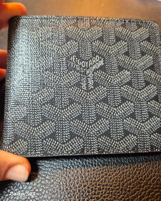 Portafoglio Goyard Grigio con Interno Giallo