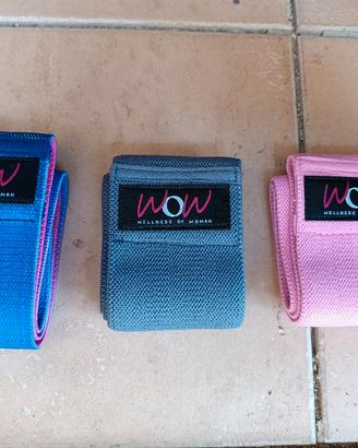 1 set di 3 fasce elastiche per fitness