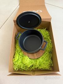 Mini Cocotte in ghisa nera diametro 12cm