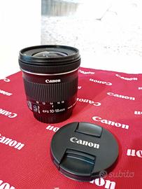 CANON, OBIETTIVO 10-18 IS STM + FILTRO