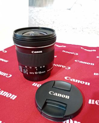 CANON, OBIETTIVO 10-18 IS STM + FILTRO