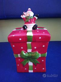 cofanetto natalizio in ceramica 