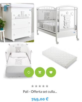 Set fasciatoio e culla