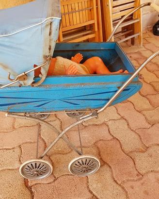 Carrozzina giocattolo in latta Couplex Belgium