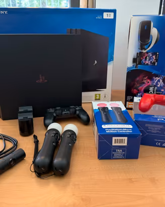 Console Sony Ps4 Pro + Sony Vr + accessori