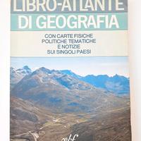 Libro Atlante Geografia 1986 Vintage Bulgarini